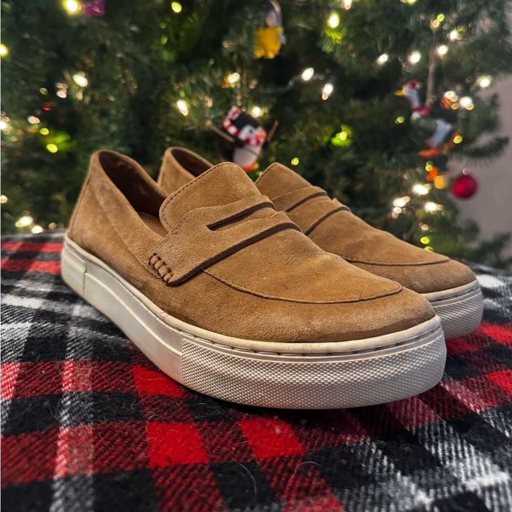 Seychelles Polar Desert Suede Platform Loafers - Women's Size 7